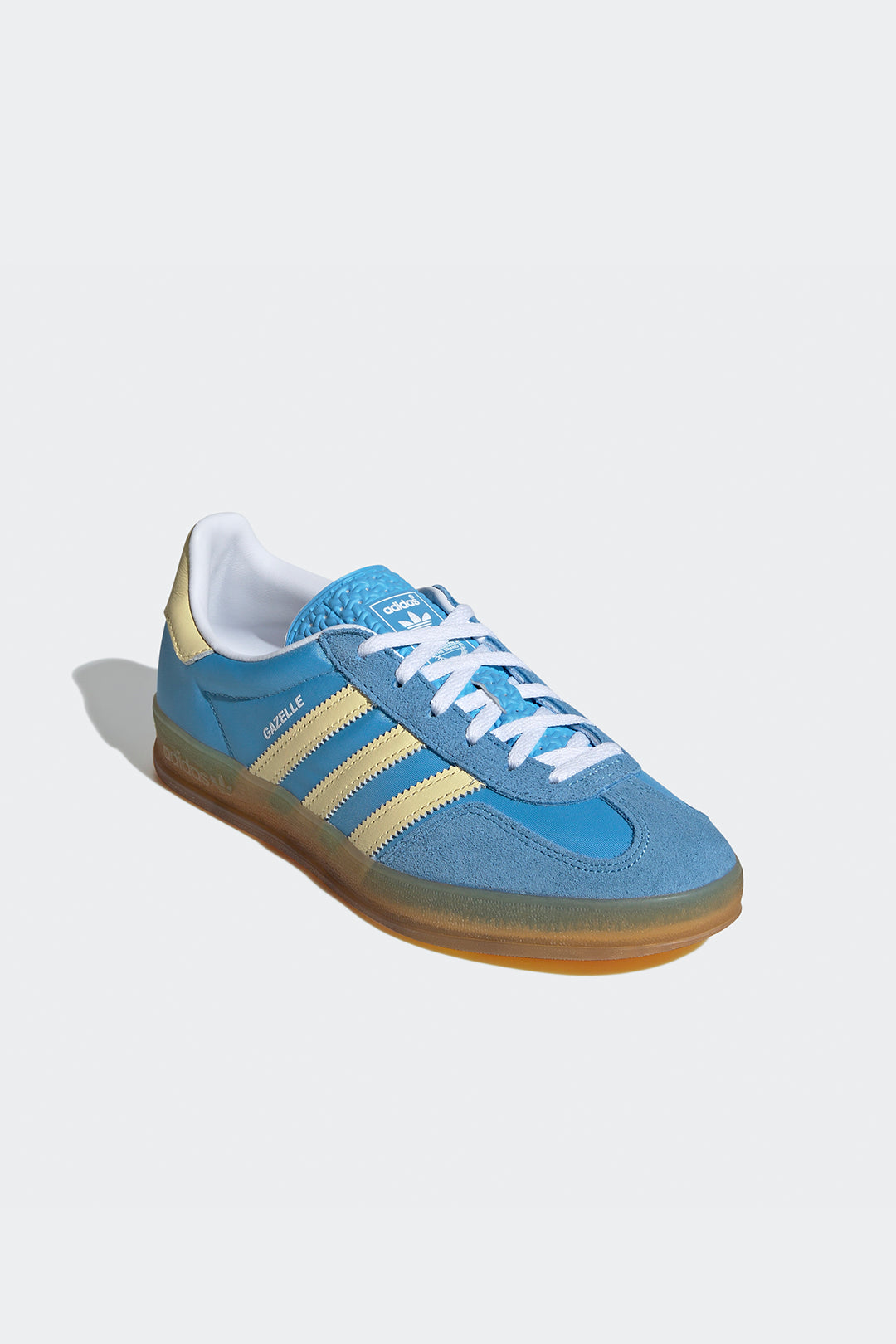 ADIDAS GAZELLE INDOOR BLUE BURST YELLOW MUJER