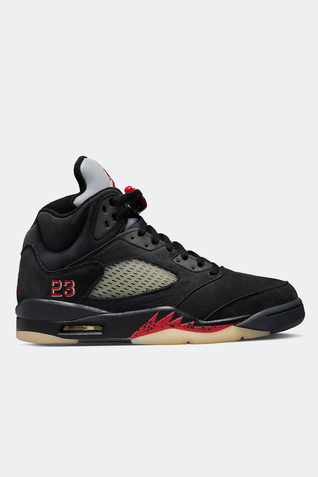 Jordan retro 5 discount negras con rojo