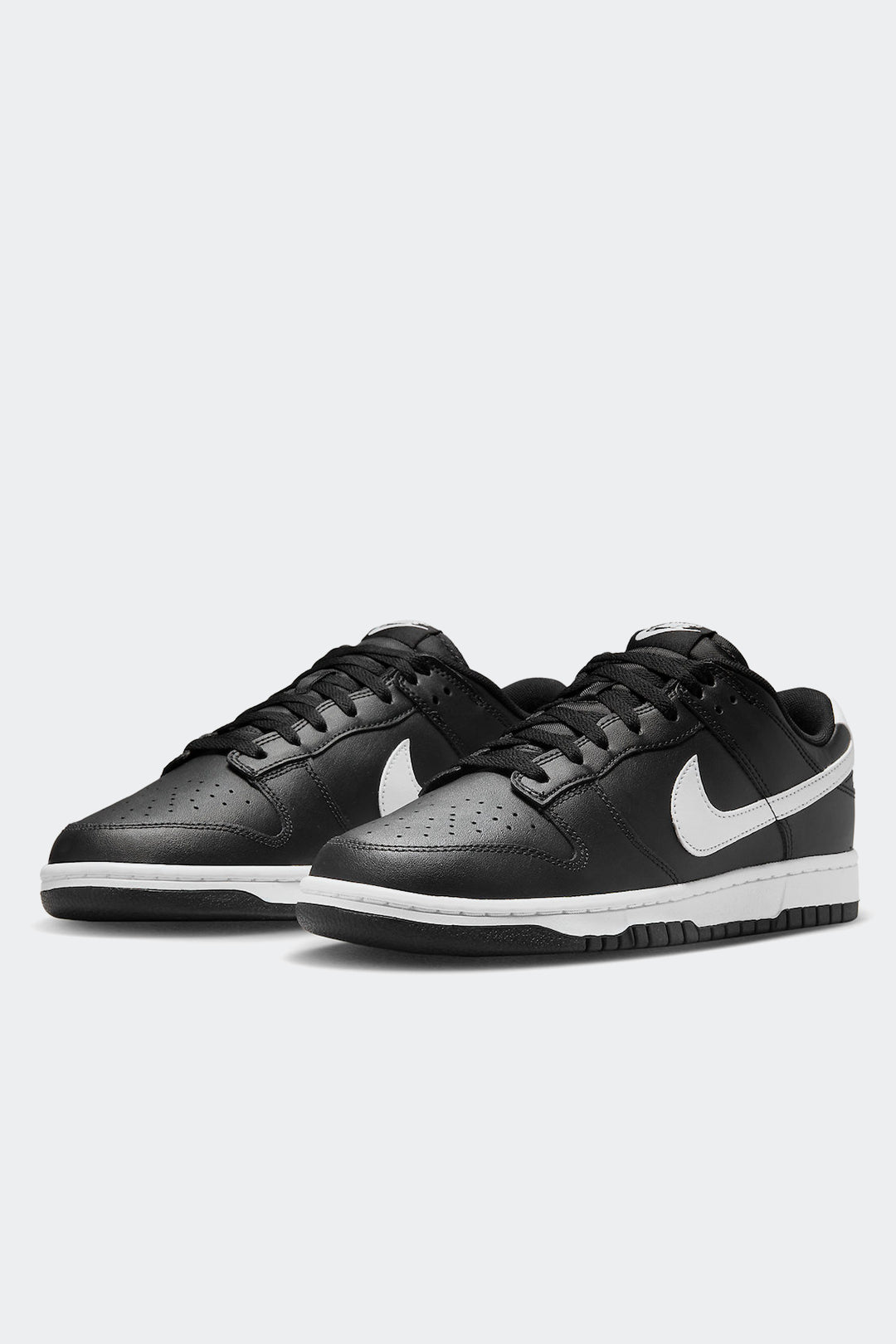Nike dunk top low negras