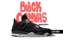 JORDAN 4 RETRO SE BLACK CANVAS - HYPE