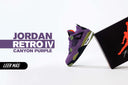 "AIR JORDAN MUJER 4 RETRO “CANYON PURPLE” - HYPE