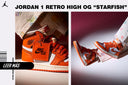 JORDAN MUJER RETRO 1 OG STARFISH - HYPE