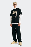 J Balvin Camiseta J4 Sneaker Print Negra - HYPE 3