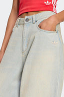 ADIDAS VINTAGE WIDE LEG DENIM - MUJER