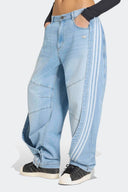 ADIDAS PANTALON ADILENIUM 5.0 BANANA OVERLAY DENIM - MUJER