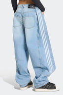 ADIDAS PANTALON ADILENIUM 5.0 BANANA OVERLAY DENIM - MUJER