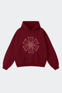 OMERTA HOODIE ROJO J BALVIN X RYAN CASTRO