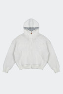 OMERTA ZIP HOODIE BLANCO J BALVIN X RYAN CASTRO