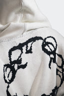 OMERTA ZIP HOODIE BLANCO J BALVIN X RYAN CASTRO