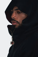 OMERTA ZIP HOODIE NEGRO J BALVIN X RYAN CASTRO