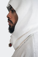 OMERTA ZIP HOODIE BLANCO J BALVIN X RYAN CASTRO