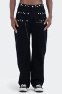 VENENO JEAN WAISTBAND STUD