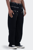 VENENO JEAN WAISTBAND STUD