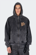 VENENO BUZO ZIPPER LEATHER COW