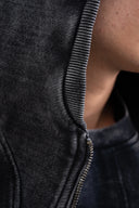 VENENO BUZO ZIPPER LEATHER COW