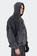 VENENO BUZO ZIPPER LEATHER COW