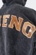 VENENO BUZO ZIPPER LEATHER COW