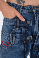 VENENO JEAN TRIPLE WAISTBAND BLUE