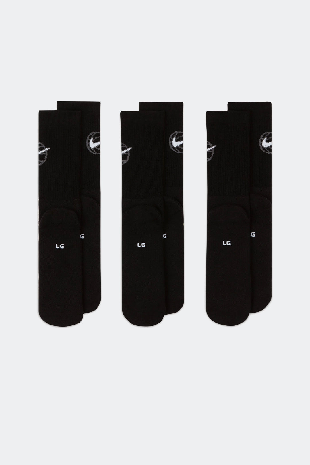 Nike Medias Everyday Crew Bball (3 Pack) Negro | HYPE