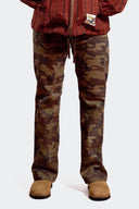 PLEASURES JEAN FLARE CAMO