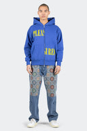 PLEASURES PANTALON DENIM FLORAL ULTRA DOUBLE KNEE