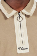 PLEASURES POLO ZIP DRIFT