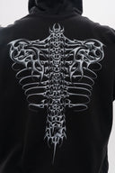 VENENO BUZO ZIP UP GRUNGE BONES