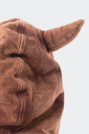 VENENO BUZO ZIPPER HORNS MARRON