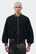 VENENO CHAQUETA DENIM CUERO BOMBER