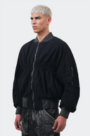 VENENO CHAQUETA DENIM CUERO BOMBER