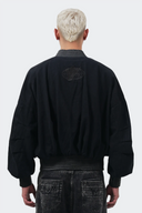 VENENO CHAQUETA DENIM CUERO BOMBER