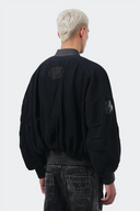 VENENO CHAQUETA DENIM CUERO BOMBER