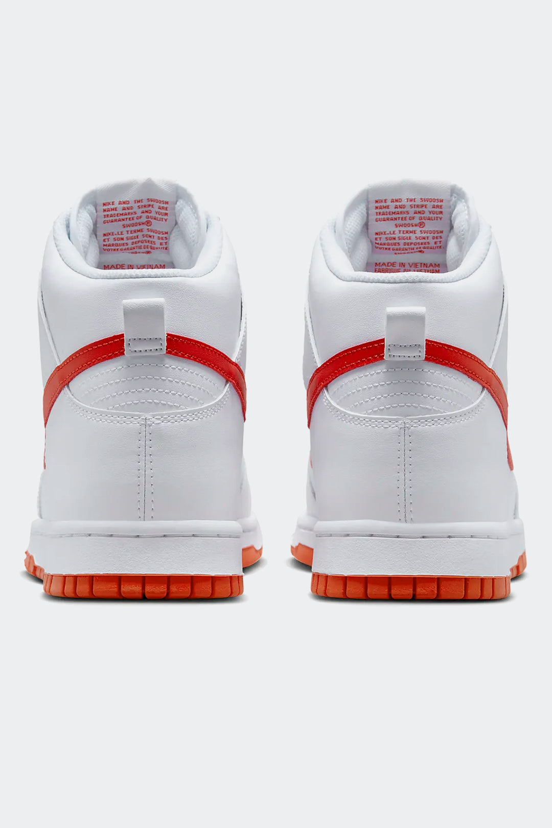 NIKE DUNK HIGH RETRO WHITE "PICANTE RED" - HYPE